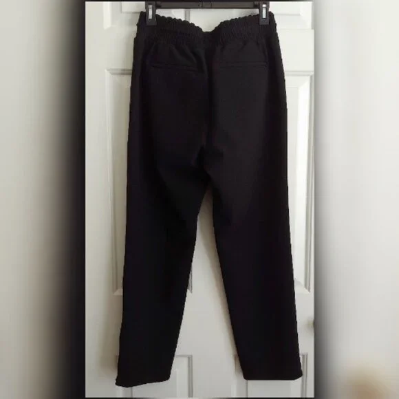 ATHLETA Metropolis Straight Leg Pant Zipper Ankle Black Size 4 - Picture 3 of 10